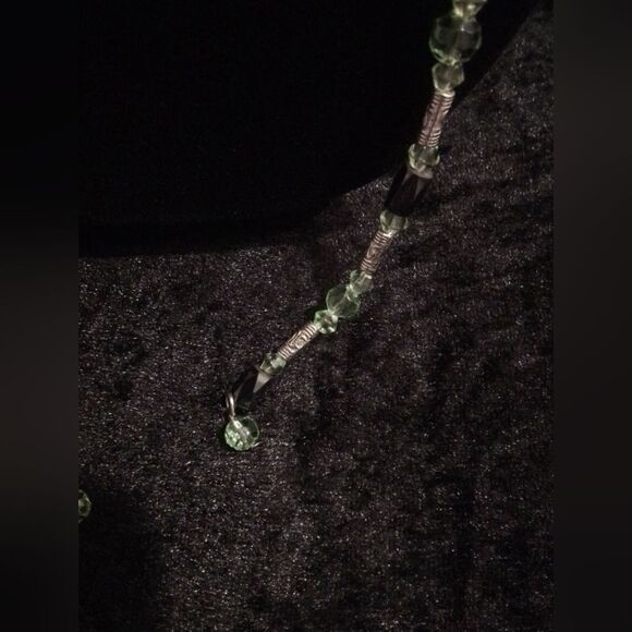 Versatile Magnetic Hematite & Silver Beaded Wrap Necklace - Picture 5 of 9